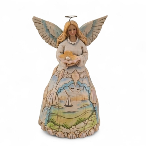2003 Jim Shore Heartwood Creek Angel – Safe Keeper of the Sea & Seashores - Picture 2 of 9